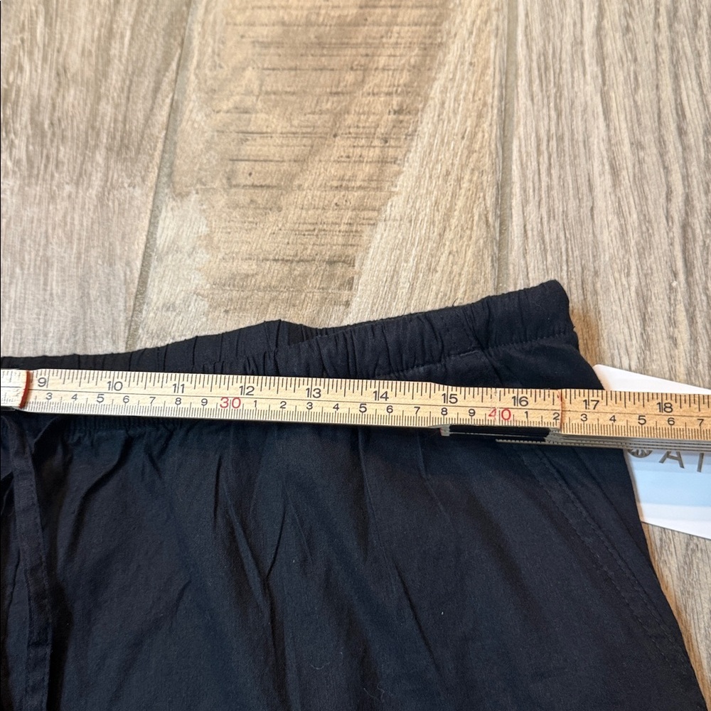 Athleta Paradise Wide Leg Pant Black Drawstring Waist Large NWT - Picture 5 of 10